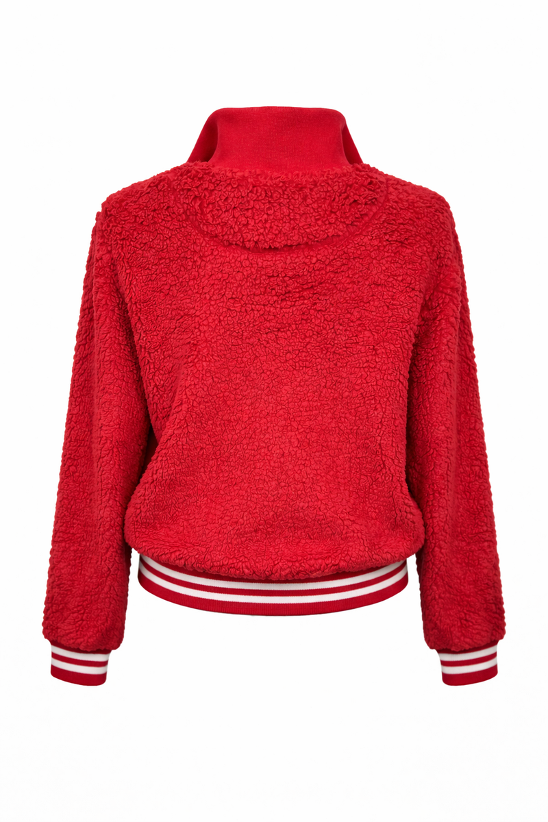 Delta Sigma Theta DST Crested Sherpa Quarter Zip – Washington Designs