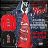 Delta Sigma Theta DST Stacked Symbols Sweatshirt