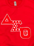 Delta Sigma Theta DST Vintage Symbols and Pearls Chenille Sweatshirt
