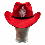 Delta Sigma Theta DST Crested Faux Nubuck Suede Cowboy Hat