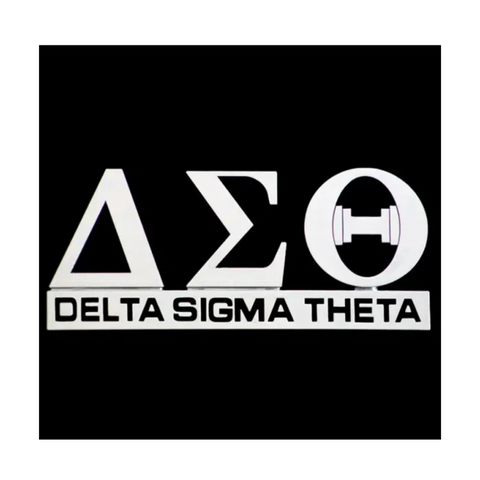Divine 9 Sorority And Fraternity Chrome Symbols Auto Decal