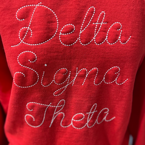 Delta Sigma Theta DST Vintage Embroidery Sweatshirt