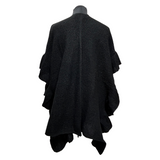 Delta Sigma Theta DST Ruffled Edge Knit Kimono/Wrap