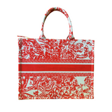 Delta Sigma Theta DST Floral Printed Canvas Book Tote