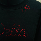 Delta Sigma Theta DST Vintage Embroidery Sweatshirt