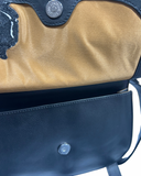 Delta Sigma Theta DST Genuine Leather Saddle Bag