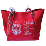 Delta Sigma Theta DST Oversized 2pc Tote Set Limited Edition