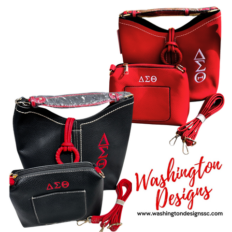 Delta Sigma Theta DST 2n1 Mini Bucket Tote