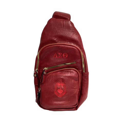 Delta Sigma Theta DST Crested Sling Bag