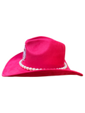 Delta Sigma Theta DST Crested Faux Suede Cowgirl Hat
