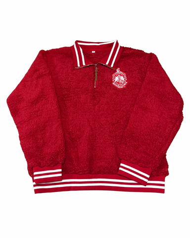 Delta Sigma Theta DST Crested Sherpa Quarter Zip