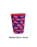 Delta Sigma Theta Iced Coffee Cup Sleeve with Handle | African Violet DST Drink Sleeve