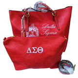 Delta Sigma Theta DST Oversized 2pc Tote Set Limited Edition