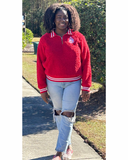 Delta Sigma Theta DST Crested Sherpa Quarter Zip