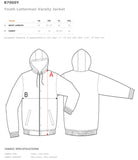 PRE-ORDER—-BEGINS Shipping 09/15/2024 DST Hooded Girls Chenille Future Ellie Varsity Jacket