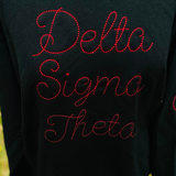 Delta Sigma Theta DST Vintage Embroidery Sweatshirt