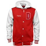 PRE-ORDER—-BEGINS Shipping 09/15/2024 DST Hooded Girls Chenille Future Ellie Varsity Jacket