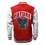 PRE-ORDER—-BEGINS Shipping 09/15/2024 DST Hooded Girls Chenille Future Ellie Varsity Jacket