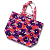 Delta Sigma Theta DST African Violets and Symbols Reusable Tote Bags