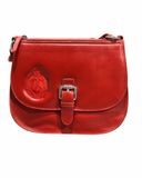 Delta Sigma Theta DST Genuine Leather Saddle Bag