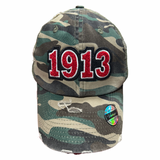 Delta Sigma Theta DST Chenille 1913 Distressed SnapBack
