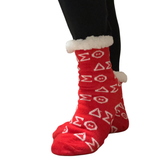 Delta Sigma Theta DST Sherpa Slipper Socks