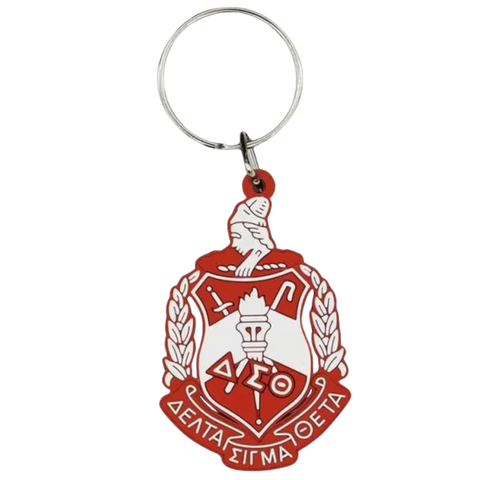Delta Sigma Theta DST PVC Crest Key Chain