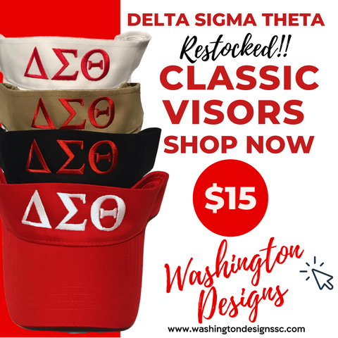 Delta Sigma Theta DST Classic Visor