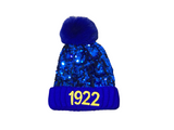 Founding Year Sequined Pom-Pom Beanies