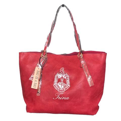 Delta Sigma Theta DST Oversized Tote and Crossbody Set – Washington Designs