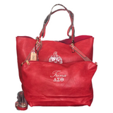 Delta Sigma Theta DST Oversized Tote and Crossbody Set