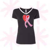 Delta Sigma Theta DST BCA Printed Retro Ringer T Shirt