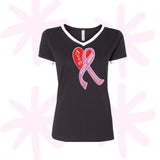 Delta Sigma Theta DST BCA Printed Retro Ringer T Shirt