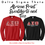 Delta Sigma Theta DST African Print Sweatshirts and Tees