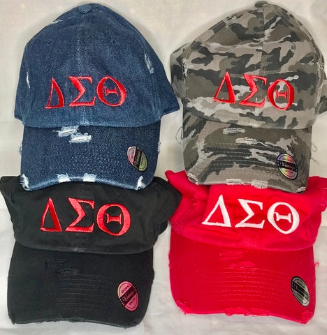 Delta Sigma Theta DST Distressed Vintage Cap