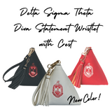 Delta Sigma Theta DST Crested Diva Statement Wristlet
