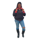 CLOSEOUT-Delta Sigma Theta DST Crested Sherpa Pullover