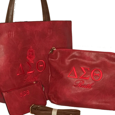 Delta Sigma Theta DST Limited Edition 3pc Tote Set