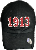 Delta Sigma Theta DST Chenille 1913 Distressed SnapBack