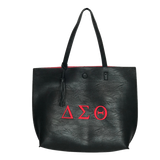 Delta Sigma Theta DST Diva 2pc Tasseled Tote Set with Symbols