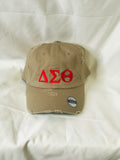 Delta Sigma Theta DST Distressed Vintage Cap
