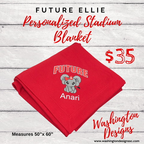 Future Ellie Personalized Stadium Blanket