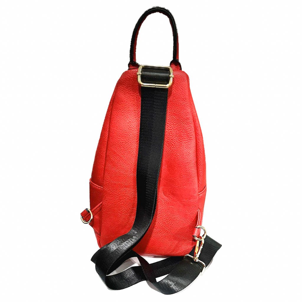 Delta Sigma Theta (ΔΣΘ) Red & Black, 1 Shoulder Crossbody Sling/Should