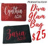 Delta Sigma Theta DST Personalized Diva Glam Bag