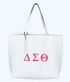 Delta Sigma Theta DST Diva 2pc Tasseled Tote Set with Symbols