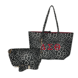 Delta Sigma Theta DST Inspired 2pc Tote Set with Symbols