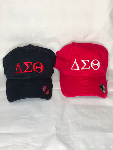 Delta Sigma Theta DST Distressed Vintage Cap