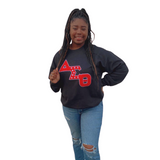 Delta Sigma Theta DST Vintage Symbols and Pearls Chenille Sweatshirt