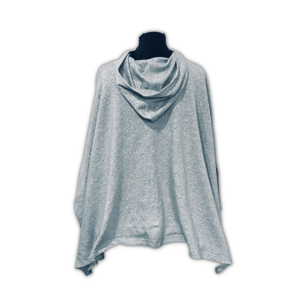 Hooded sweatshirt poncho shop